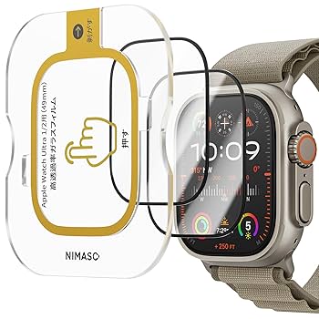 Amazon.co.jp: 【2枚組】NIMASO Apple Watch Ultra 3 (2025) / 2